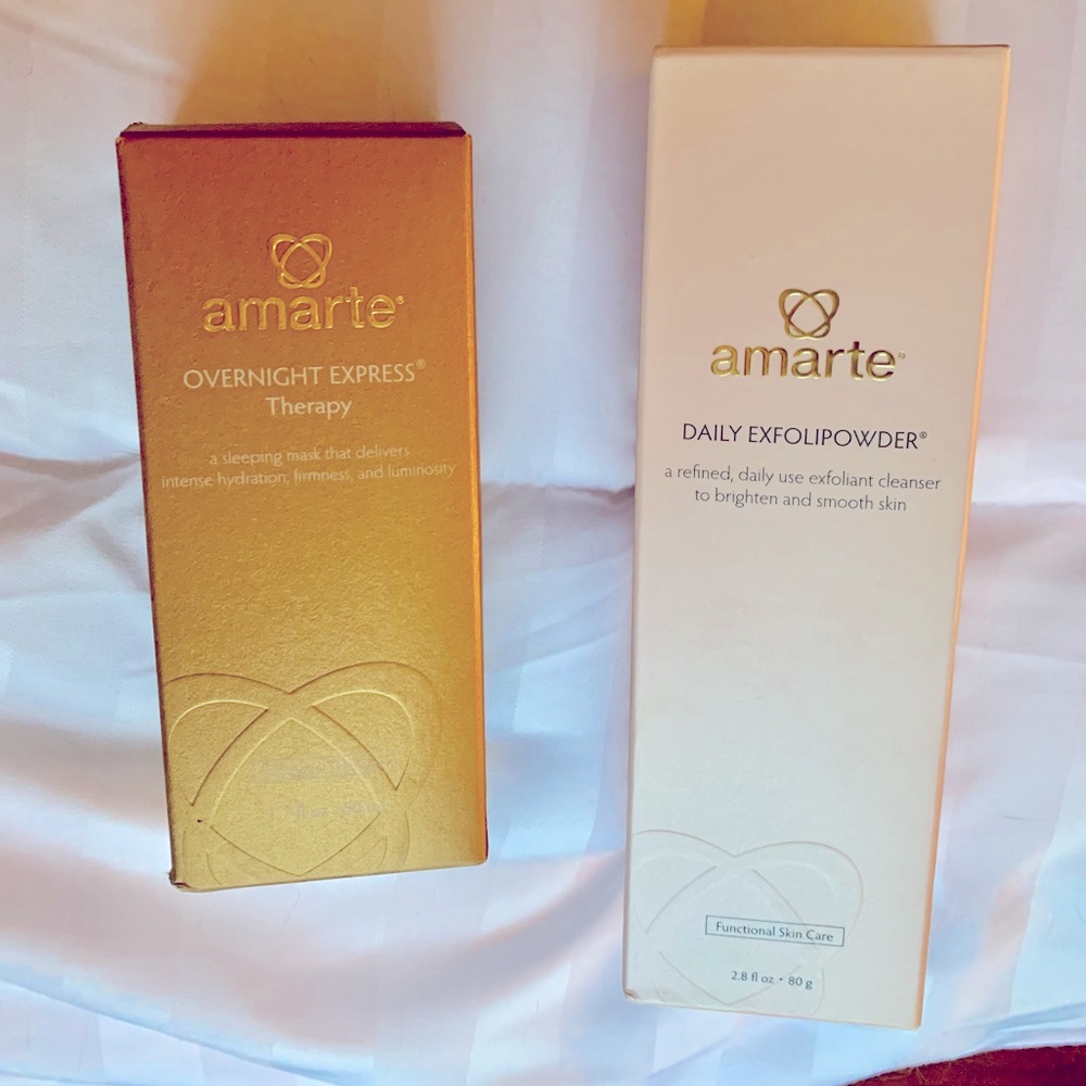 Amarte Exfolipowder CleanserScrub & Overnight mask